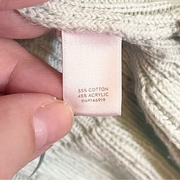 LC Lauren Conrad Green/Blue Knit Blouse Size Large - Picture 11 of 13
